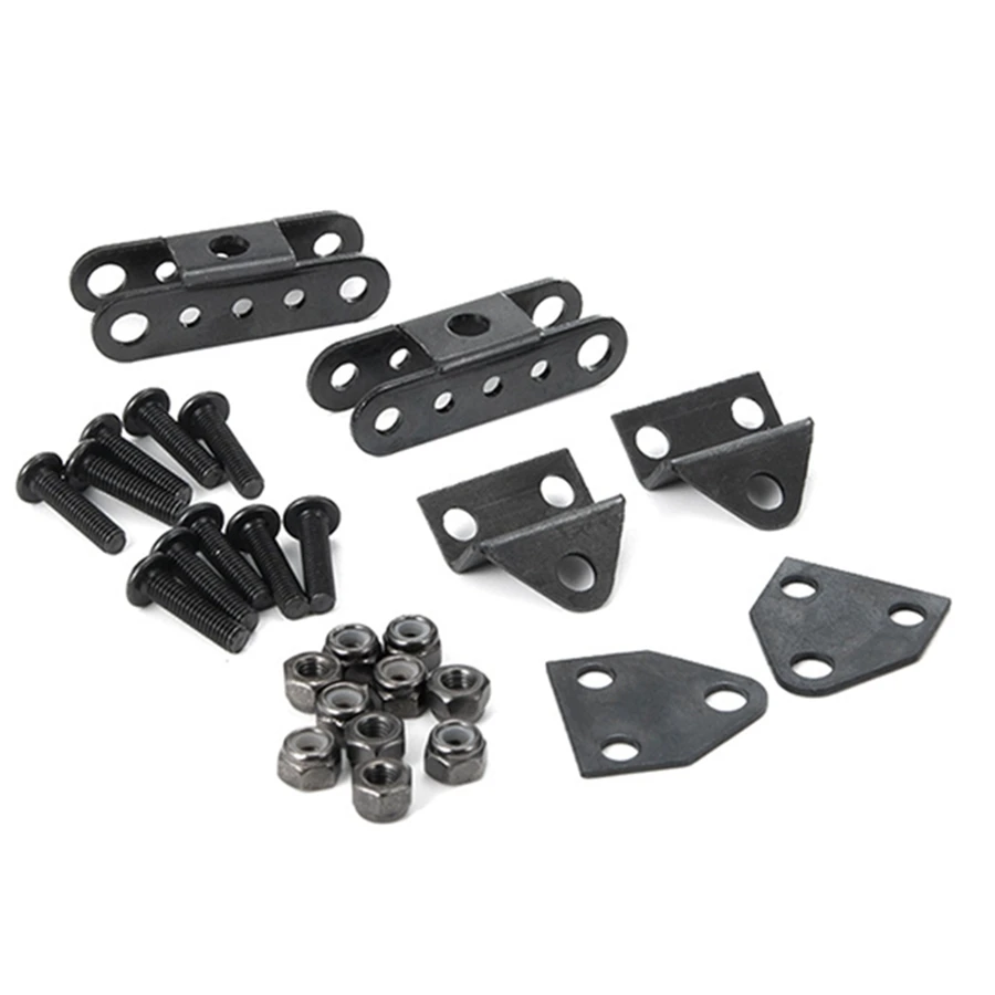 Barra de aço inoxidável com suspensão de mola de folha dura Rock Crawler 1/10 para caminhão axial D90