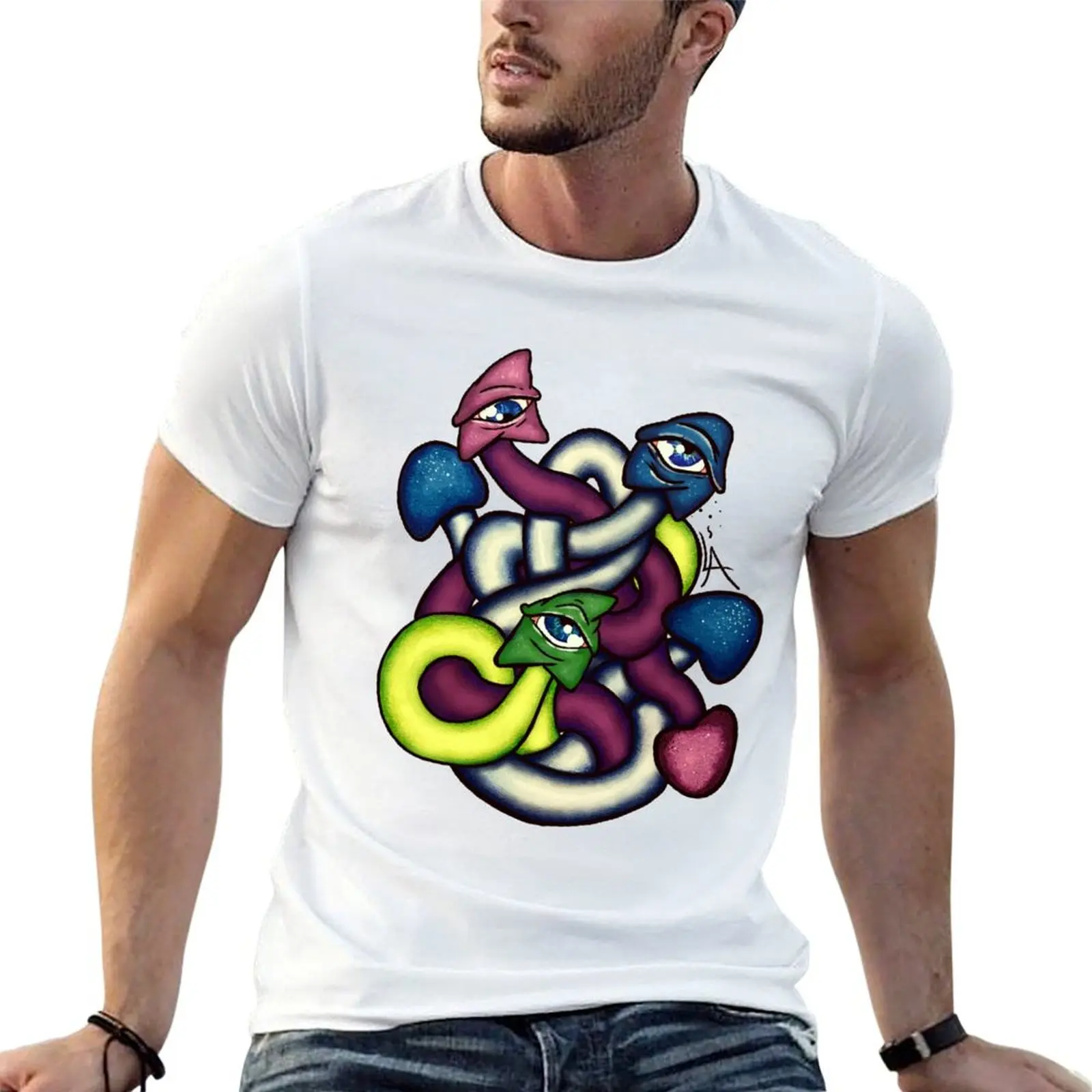 A Tangle of Shrooms T-Shirt Quick Dry Outdoor Sports T-Shirt