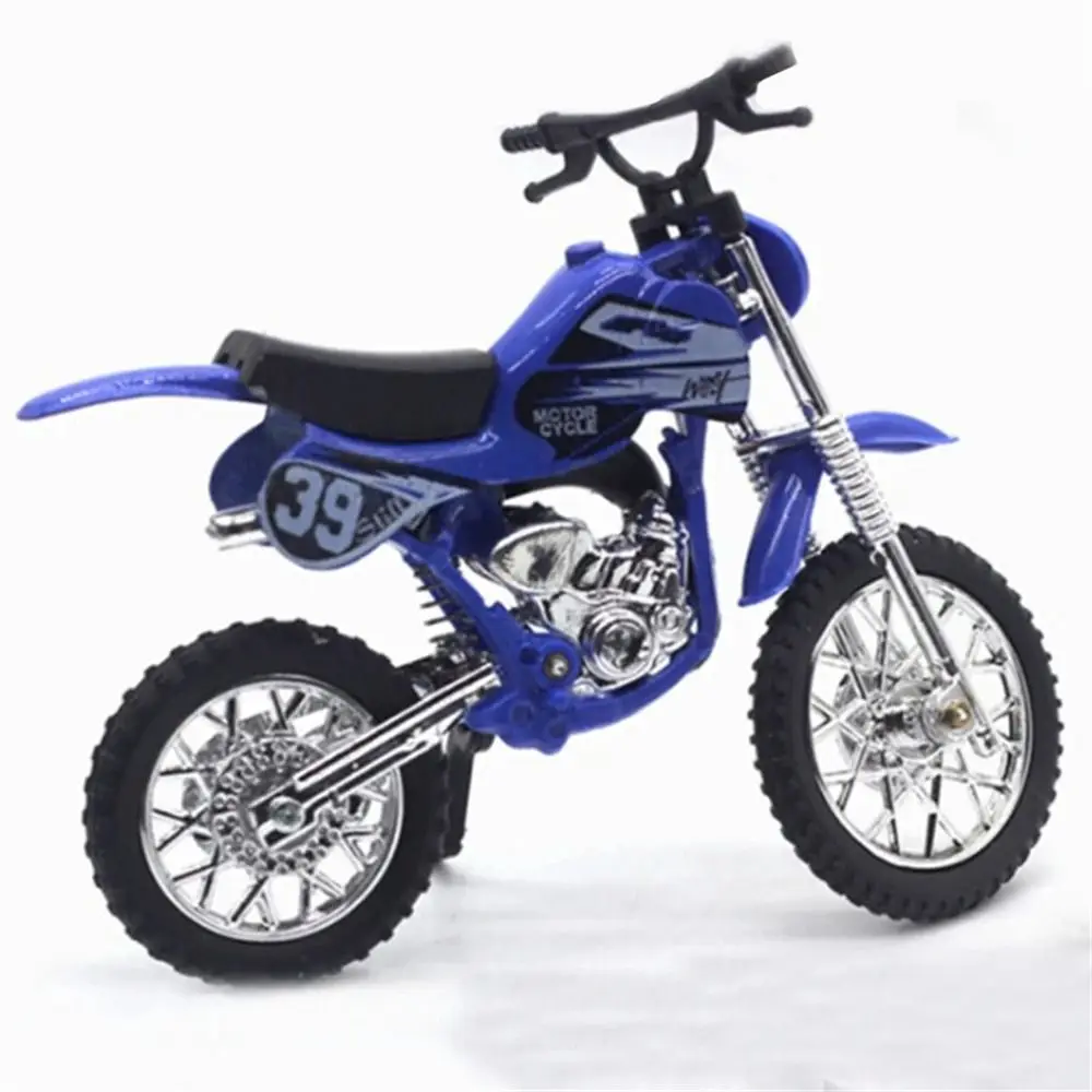 Modelo de motocicleta simulada, función deslizante, vehículo todoterreno, juguete de aleación para Motocross, colección de carreras, motocicleta, juguete de Metal, juguete para niños