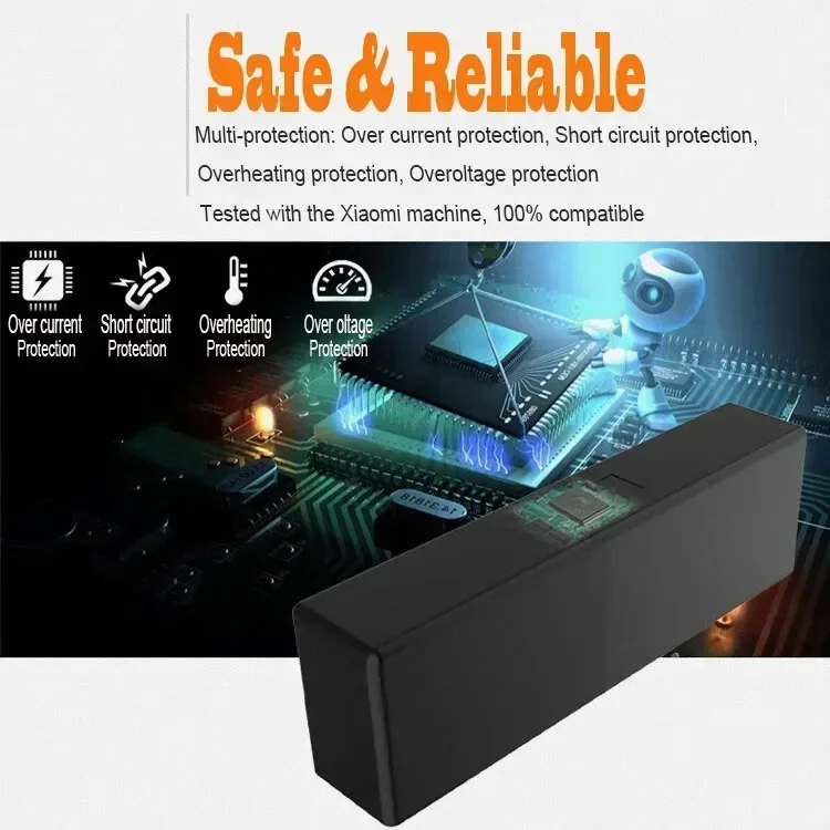 Original Battery 14.8V STYTJ02YM for Xiaomi Mijia LDS / Mi Robot Vacuum-Mop P / 2S / Haier JX37 Robot Vacuum Cleaner Accessories