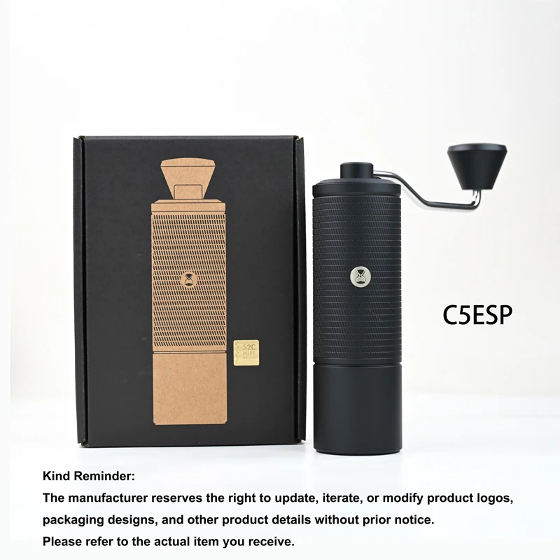 TIMEMORE Chestnut C5/C5ESP Manual Coffee Grinder Portable Espresso Grinder, 42mm S2C Burrs, 25g Capacity, Fine Adjustment