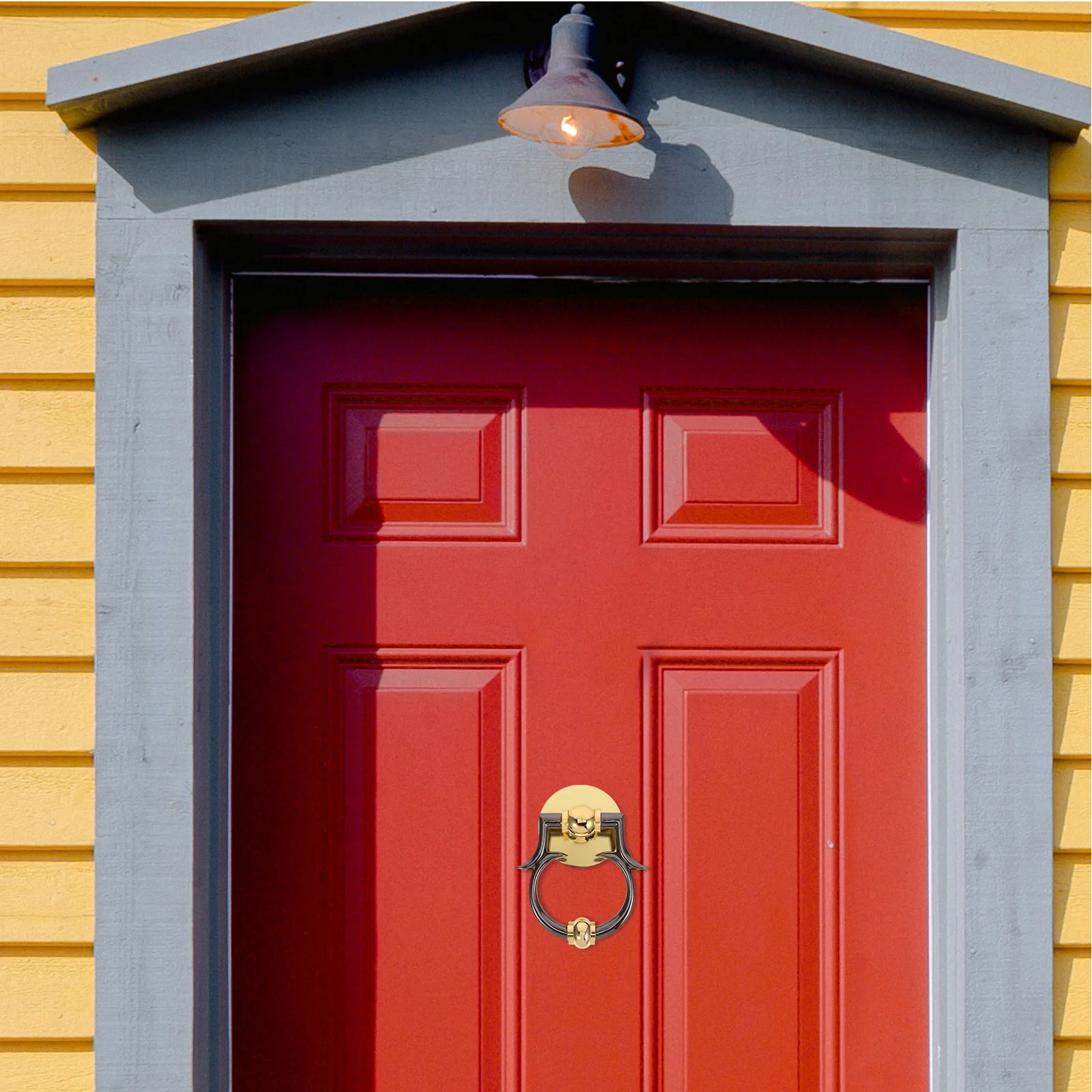 

Elegant Zinc Alloy Door Knocker Contemporary Minimalist Design Entry Door Knocker Replacement Mounting Hardware Included