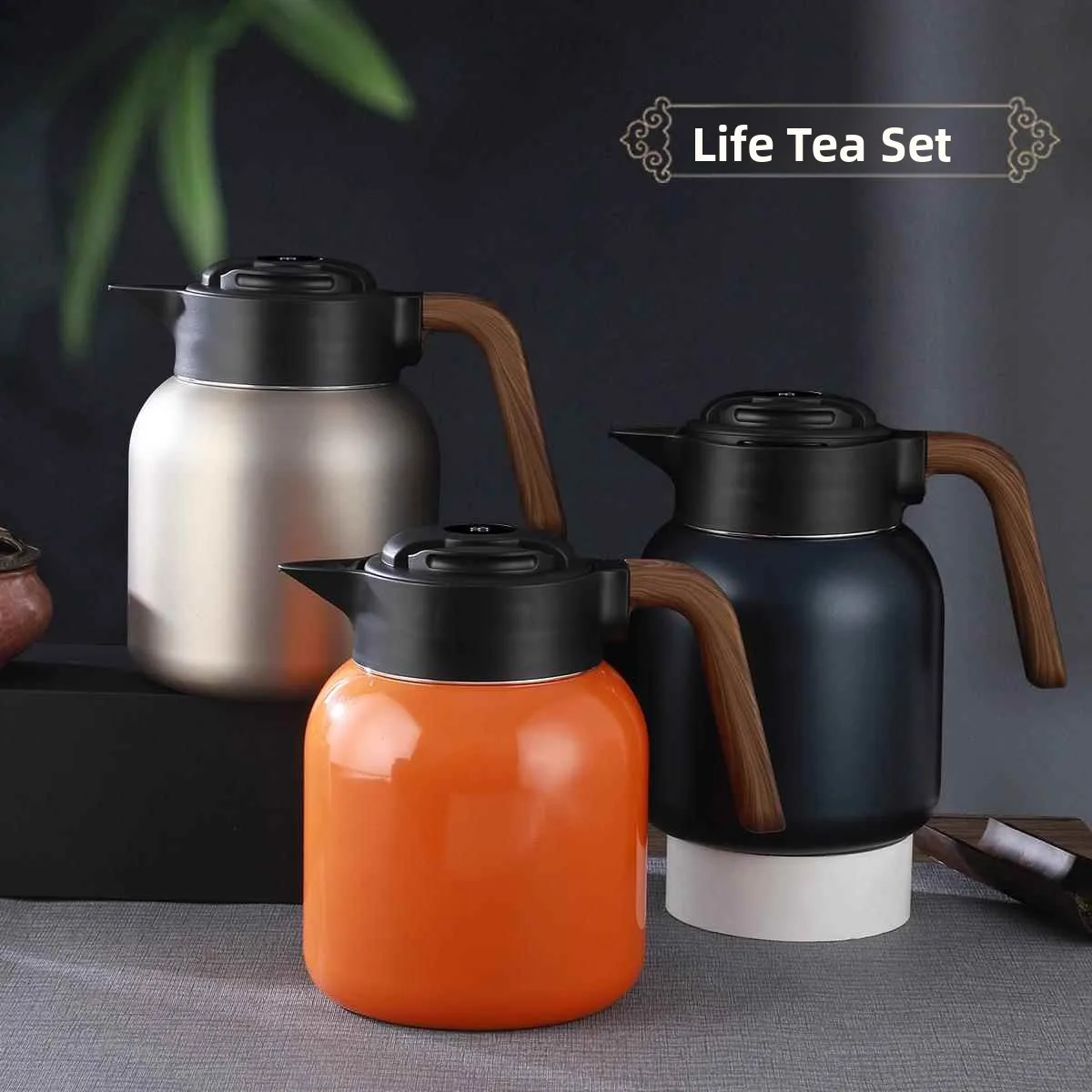 

Большой чайник из нержавеющей стали Capaci 36, чайник с фильтрующей сеткой для чая, термопот, китайский чайник для заваривания чая Sle