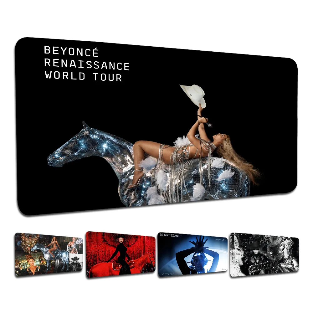 Beyonce Renaissance Singer Non-slip Lockedge Office Student Gaming Thickened Large Writing Pad Non-slip Cushion Mouse Pad