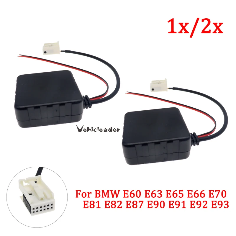 

1X/2x Автомобильный bluetooth 5,0 Модуль AUX кабель адаптер 12 в аудио Радио стерео для BMW AUX-IN E70 E82 E87 E90 E92