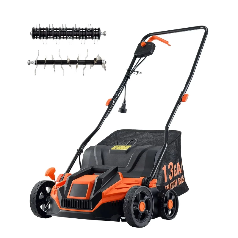 13 Amp 2-in-1 Electric Lawn Mower 13 Inch Wired Lawn Mower 13 Gallon Straw Collection Bag, Parts & Accessories