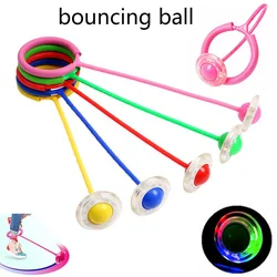 New LED Children Flashing Jumping Ring Colorful Ankle Skip Swing Ball Parent-child Games Toys Gift