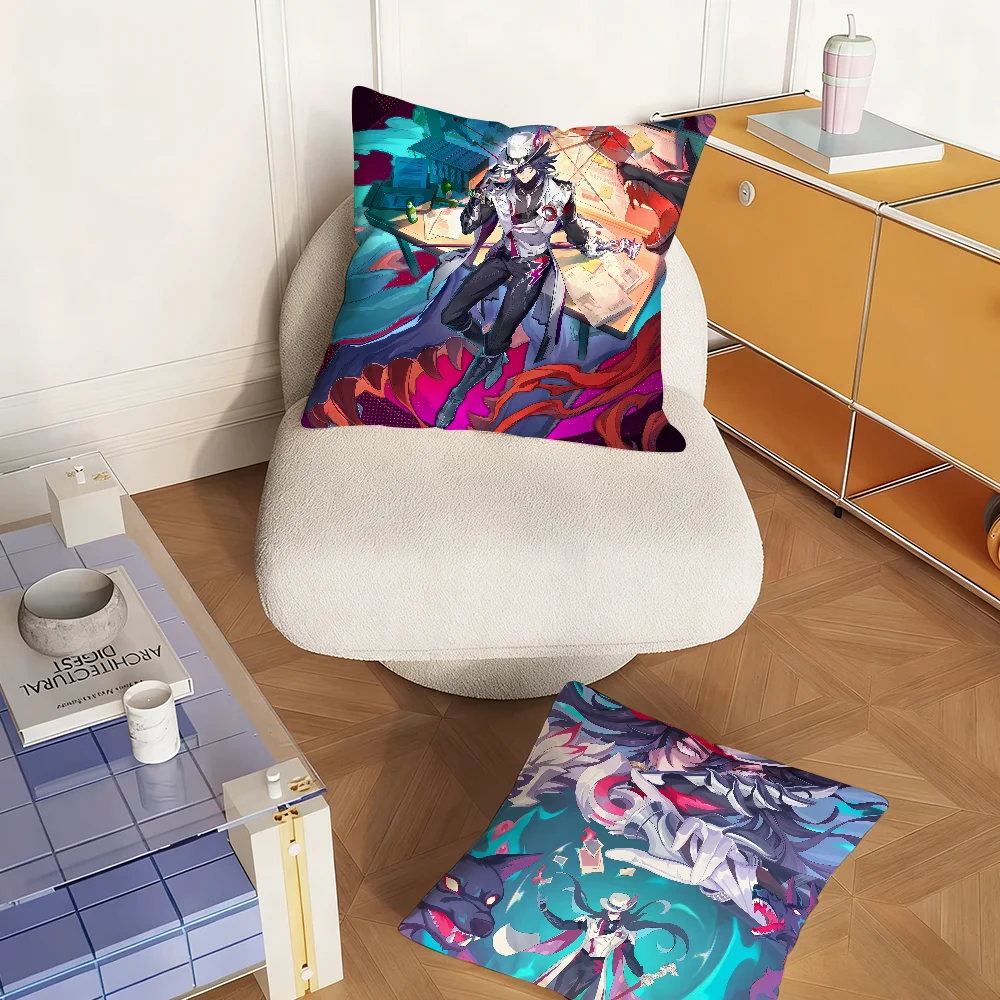 Game Honkai Star Rail Wiki Ashveil Pillow Case Sofa Living Room Bedroom Headboard Backrest Square Cushion Nap Time