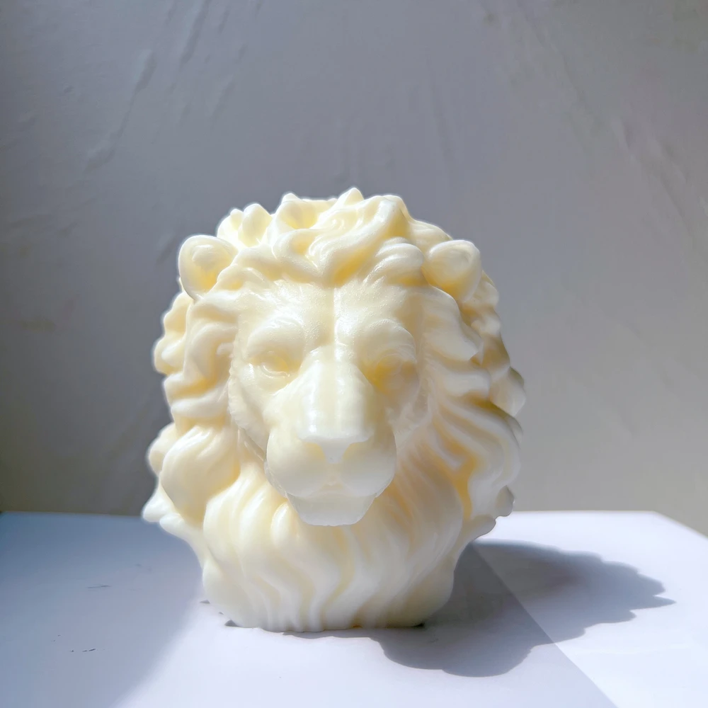 

Lion Bust Silicone Candle Mold Unique Animal Statue Wax Candle Molds Animal Lovers Home Decor Gift