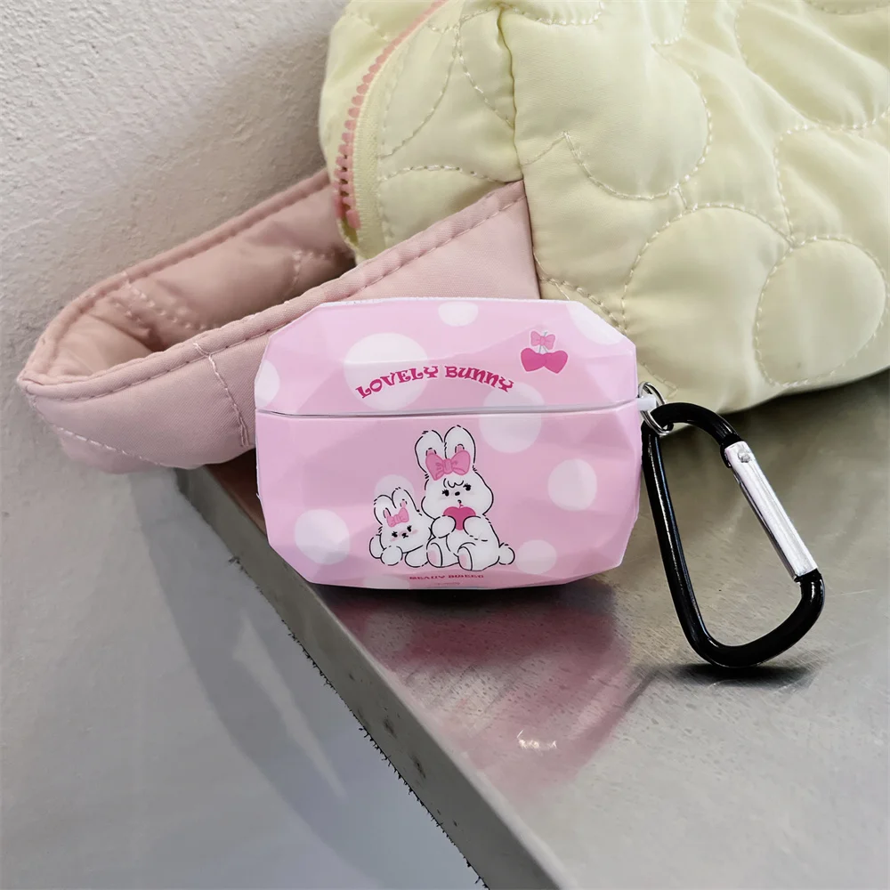 Чехол для наушников AirPods Pro, симпатичный мультяшный чехол для наушников Love Bunny s для AirPods 1 2 3 Pro 2rd, защитный чехол для гарнитуры