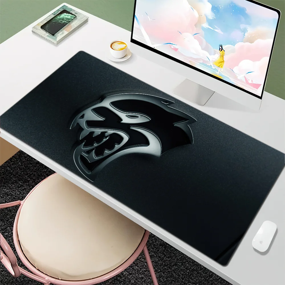 SRT Hellcat Demon D-Dodges Challenger Mouse Pad Gamer Cabinet Pc Desk Mat Keyboard Computer Desks Xxl Mousepad Large Mausepad