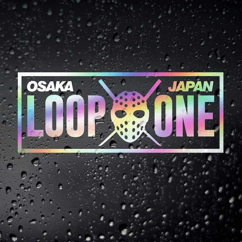 

Loop One Kanjo Oil Slick Chrome Car JDM Sticker - Osaka Tuner Drift Kanjozoku