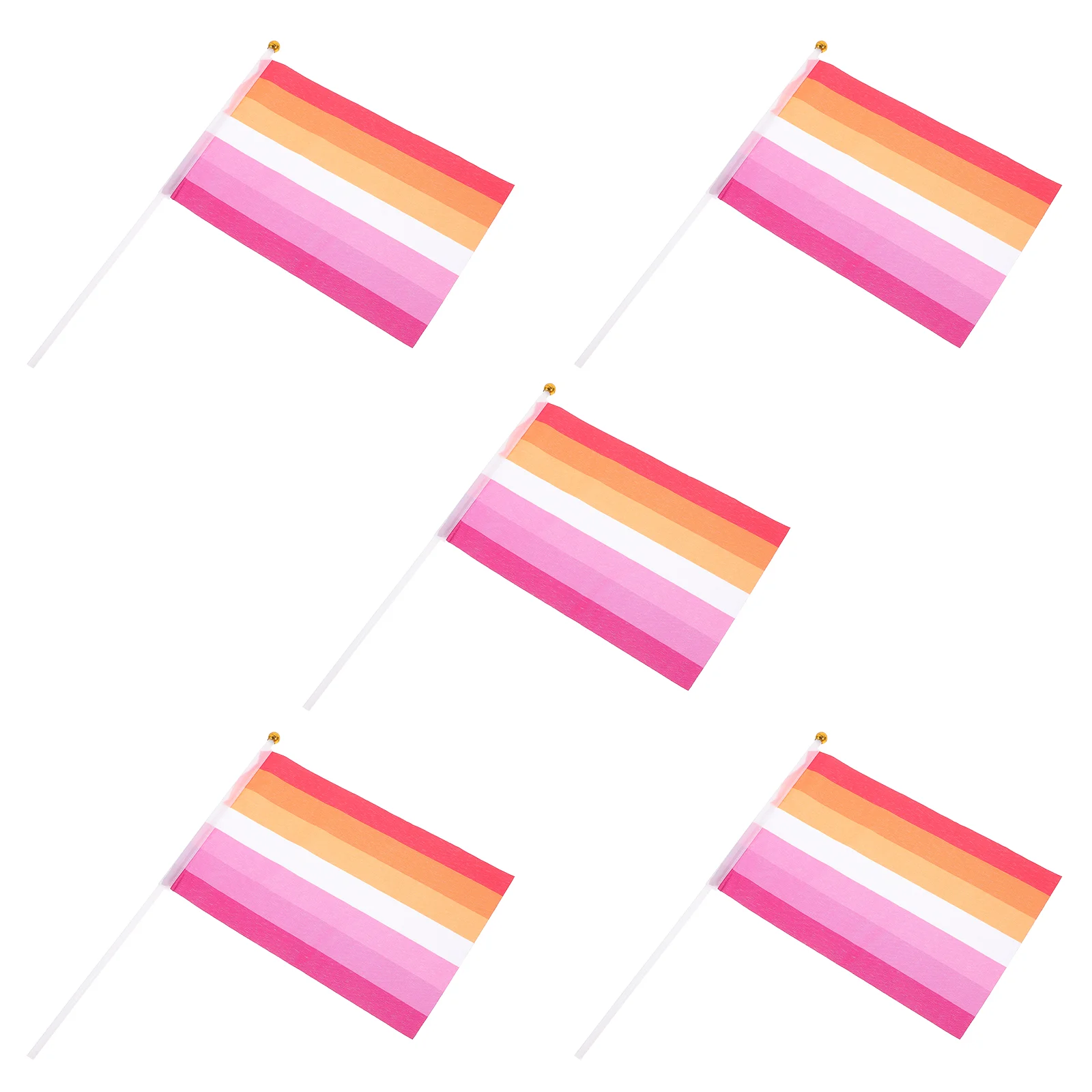 

5 Pcs Banners Flags Lgbtq Lesbian Pride Bunting Outdoor Progress Small