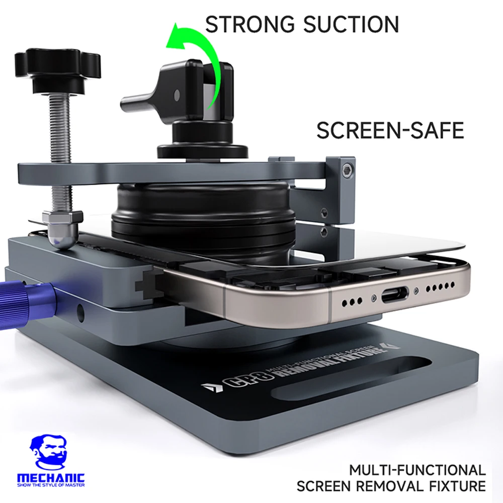 อุปกรณ์แยกหน้าจอแบบหมุนได้ MECHANIC CP8 อเนกประสงค์ สำหรับซ่อมโทรศัพท์มือถือ พร้อมที่แขวนด้านข้าง