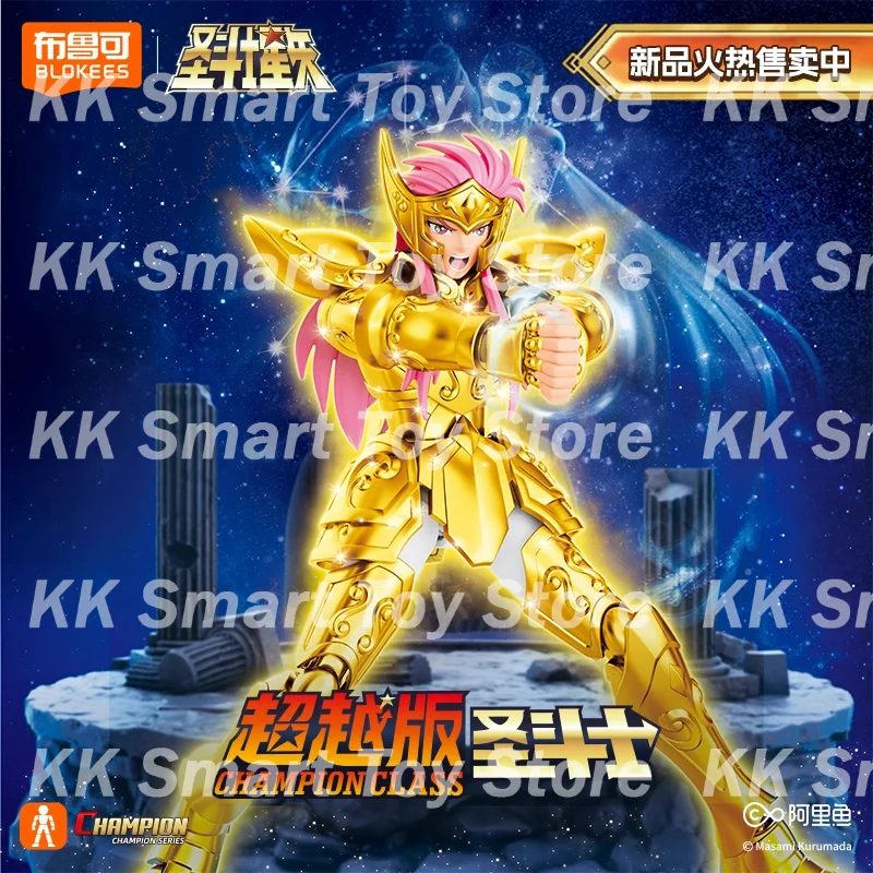 Figur Aksi Blokees Saint Seiya Baru Asli Camus Mainan Hyoga Kelas Juara Model Kit Perakitan Koleksi Model Boneka Hadiah Mainan