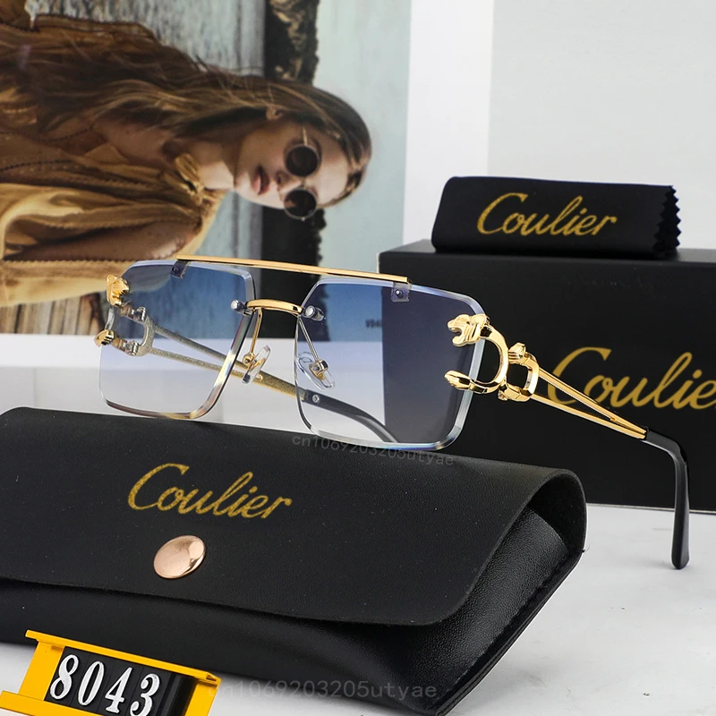 Women Fashion Polarized Sunglasses Gorgeous Leopard Head Gothic Sun Glasses Metal Men Eyewear UV400 Retro Luxury Brand