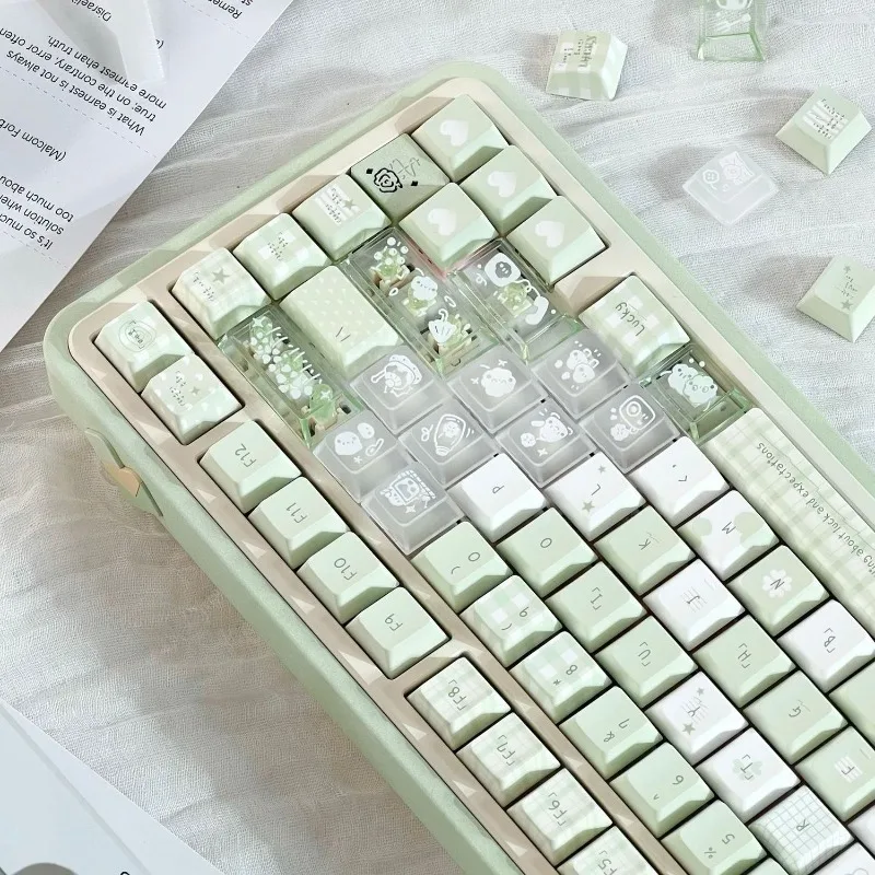 

Набор кейкапов Forest Language Theme, PBT, профиль Cherry, оригинальные, ручной работы, для механических клавиатур, аксессуары DIY