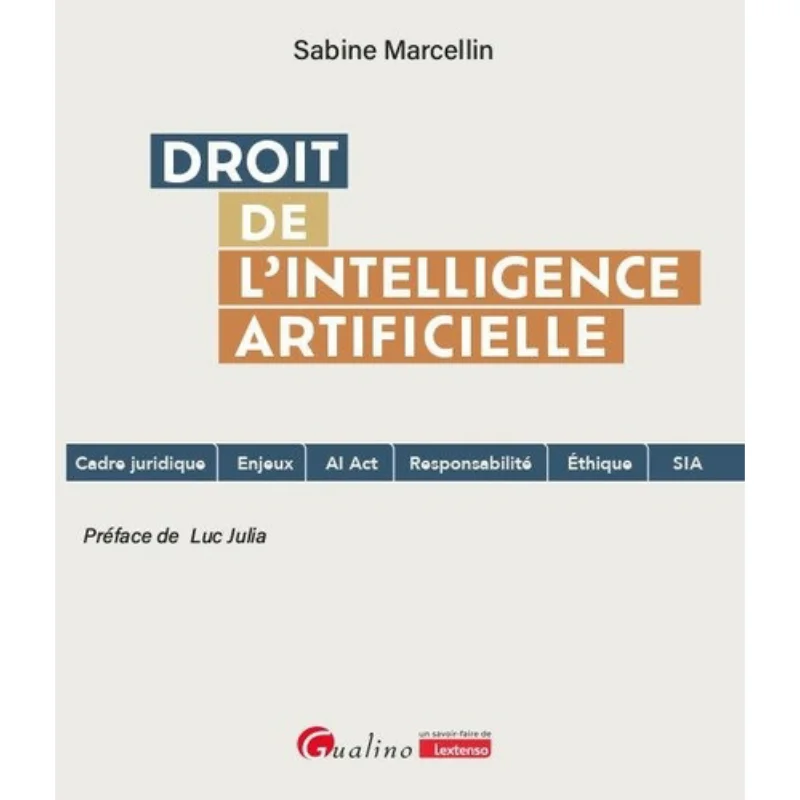 

Droit De LIntelligence Artificielle Sabine Marcellin Gualino Eds 9782297259477 Book
