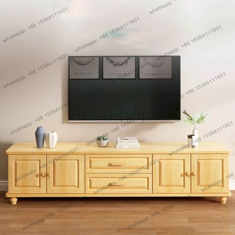 FG Wood Modern Tv Cabinet Universal Brown Farmhouse Luxury Storage Organizer Tv Cabinet Haushalt Muebles Para Tv Home Furniture