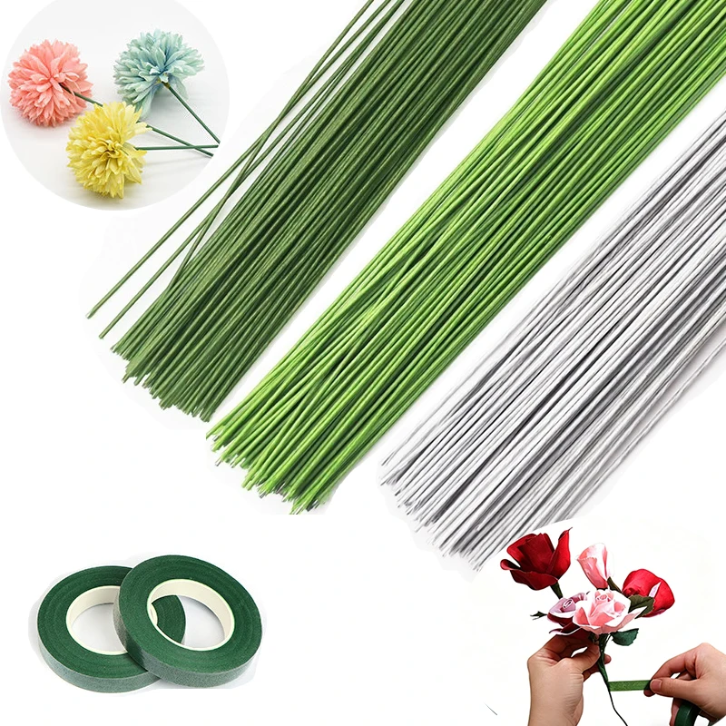Wire Stem Florist - 100 Pezzi di Fili Floreali con