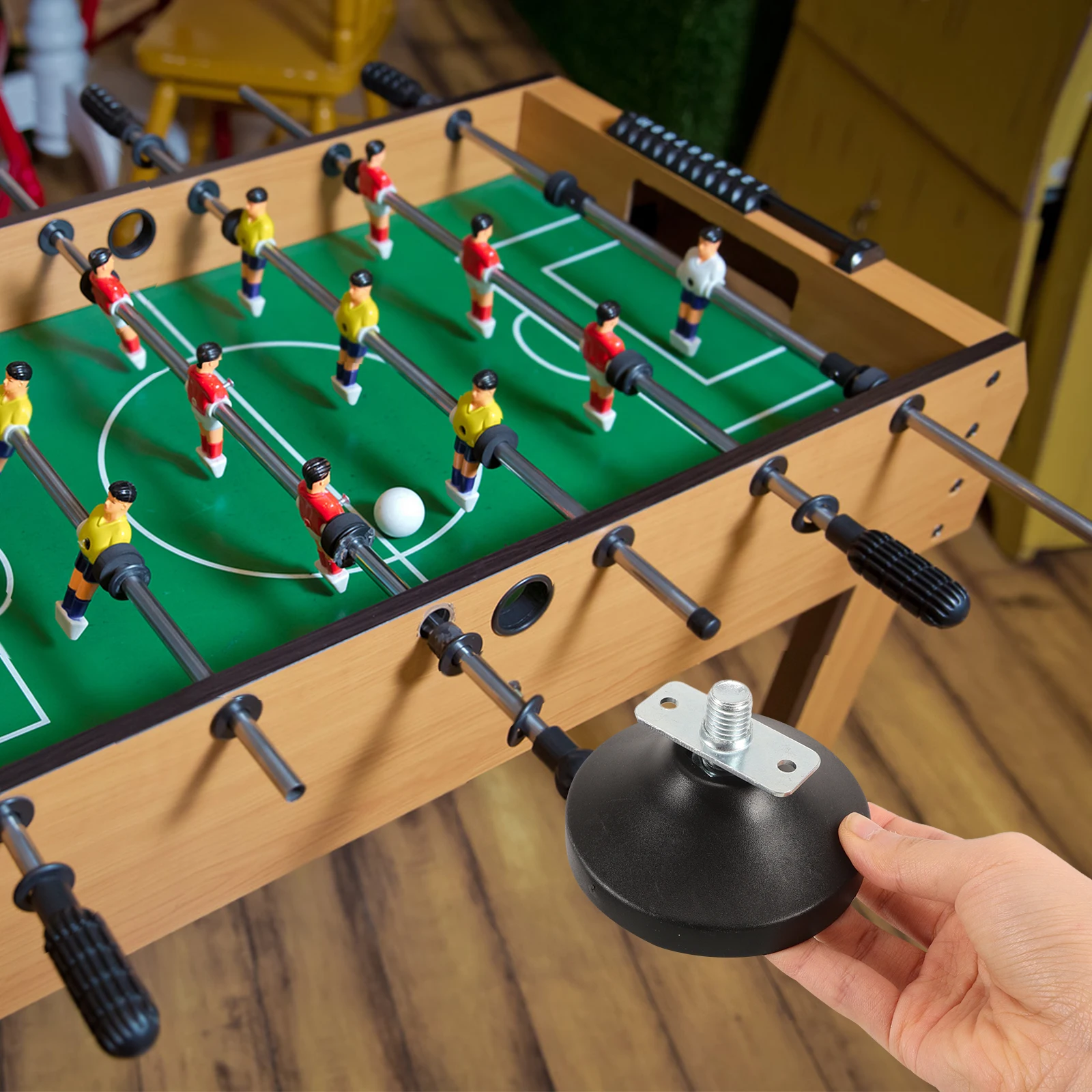 

4 Pcs Football Machine Mat Adjustable Feet Levelers Angle Leg for Heavy Furniture Man