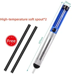 Hot Aluminium Desoldering Suction Pump Tool Solder Sucker Suction Tin Pen Removal Device Blue Vacuum Soldering Iron Desolder