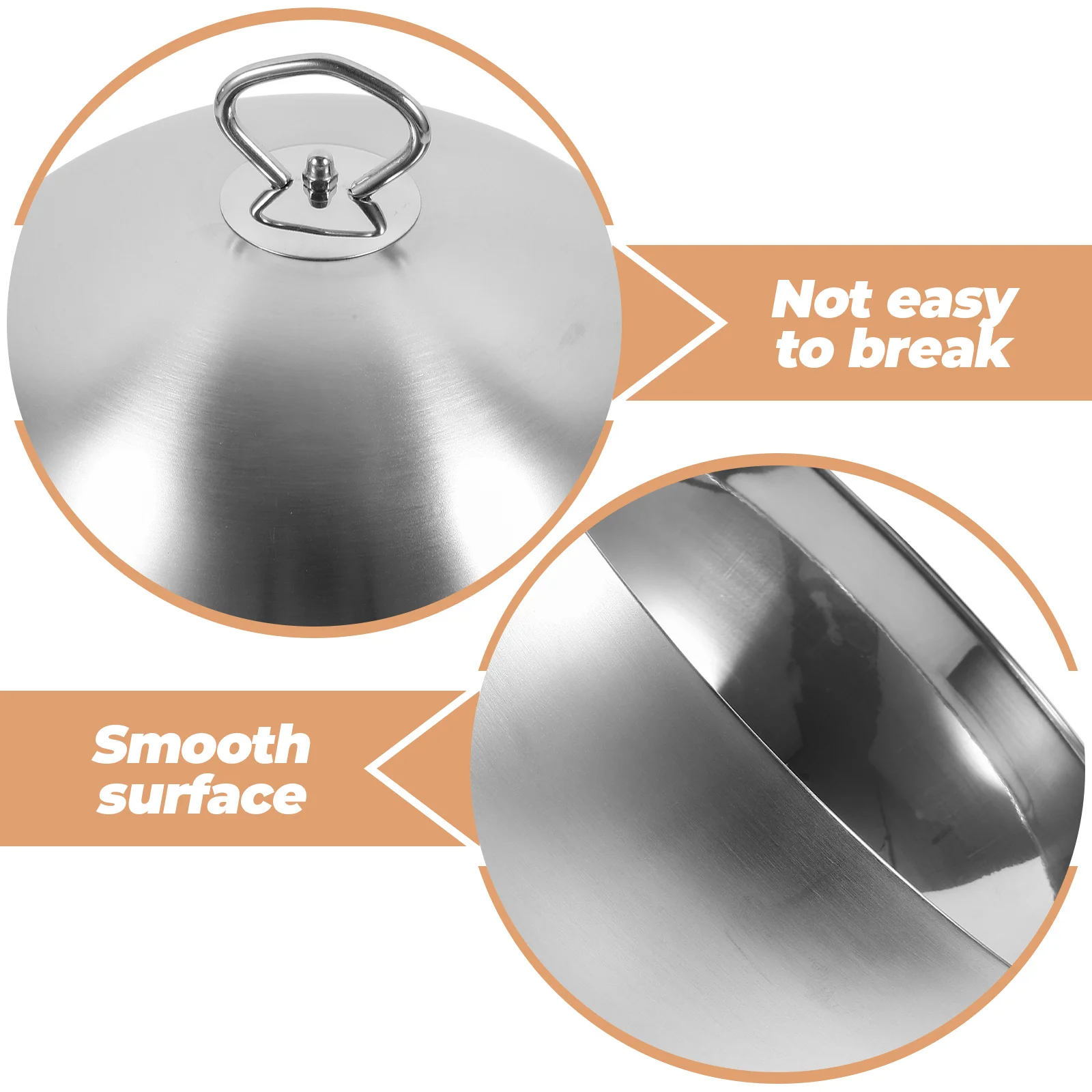 

1Pcs Stainless Steel Cooking Tool Anti Oil Splash Cover Steam Retaining Lid for Meat and Vegetables