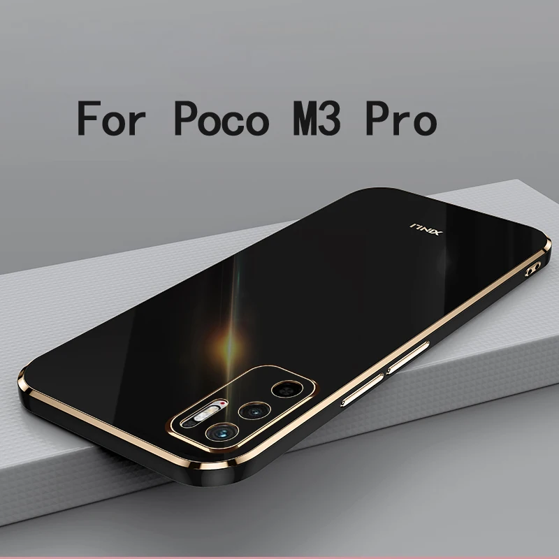 For Poco M3 Pro Case Soft TPU Case For Poco M3 Pro Anti-Fingerprint Camera Protection Cover