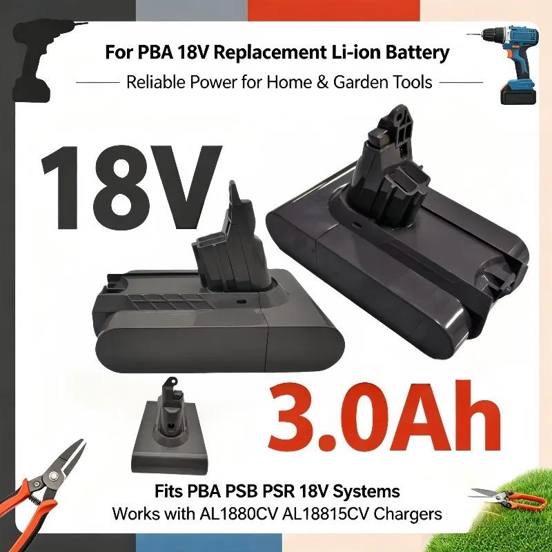 V6 2.8Ah/3.8Ah/4.8Ah/6.8Ah/9.8Ah/12.8Ah Battery For Handheld Vacuum SV09 SV10 SV11