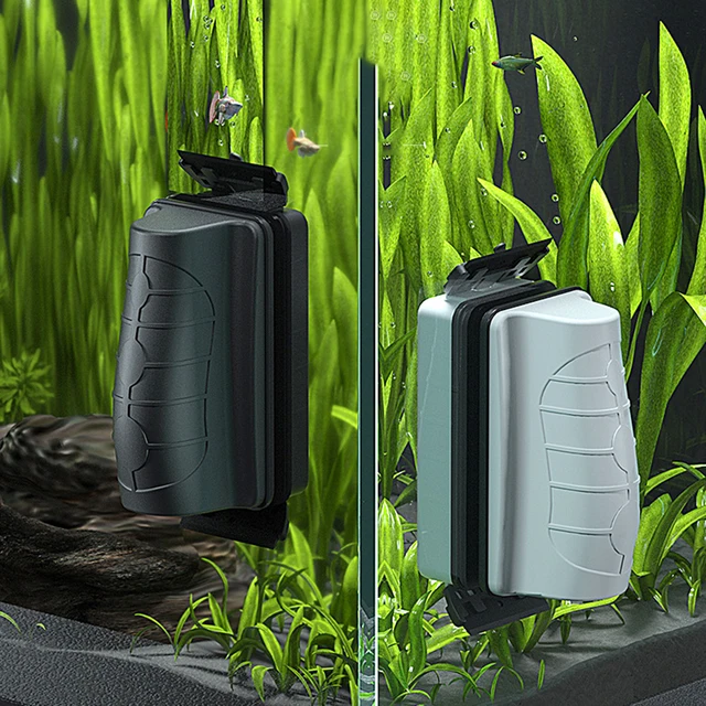 1PC Szczotka magnetyczna do akwarium Szczotka czyszcząca z włókna węglowego do usuwania mchu Szczotka magnetyczna do zawieszenia szkła Algae
