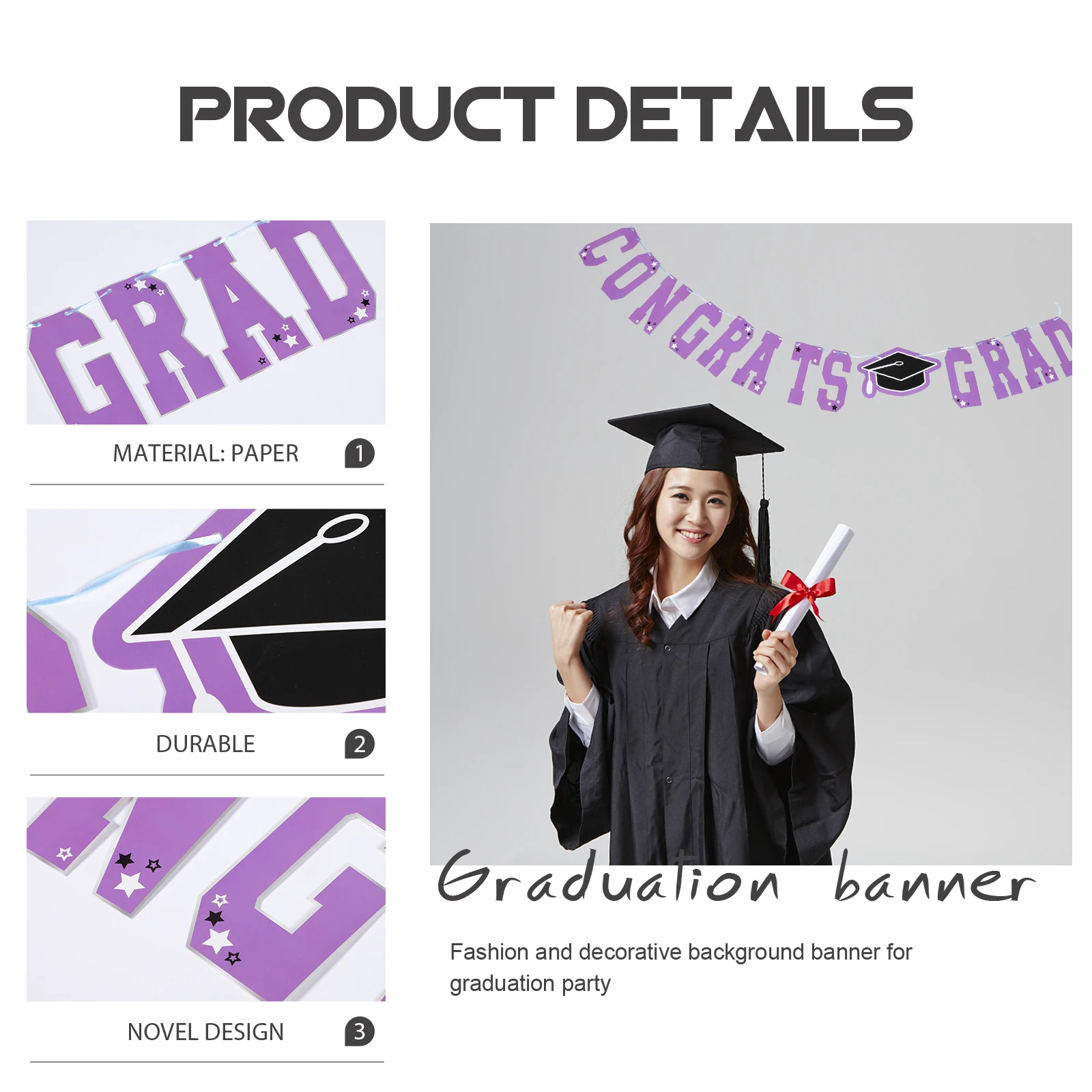 

Graduation Party 2022 Hanging nament Decorations Photo Backdrop Hanging nament Background Design Clear Printing