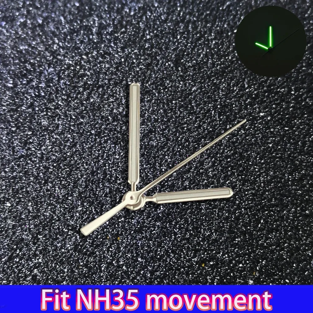 High Quality 31.8mm NH35 Dial Fit NH35 Automatic Movement Green Luminous Single Calendar Watch Modification Accessories