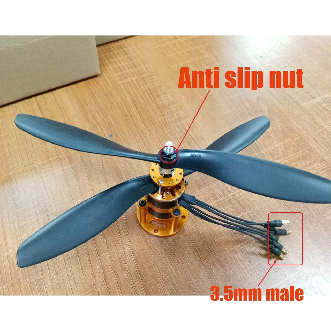 SkyDElQX-MOTOR Coaxial Dual Propeller Brushless Motor QH2208 V2 ,Paired With 9047 Propeller 30A ESC, Suitable For Hhelicopter