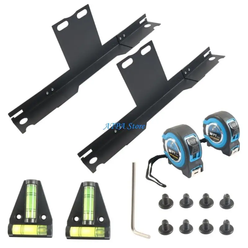

U13C Car Wheel Positioning Tool Set Includes Calibration Plate Leveler And Tape For Tire Maintenance Solution