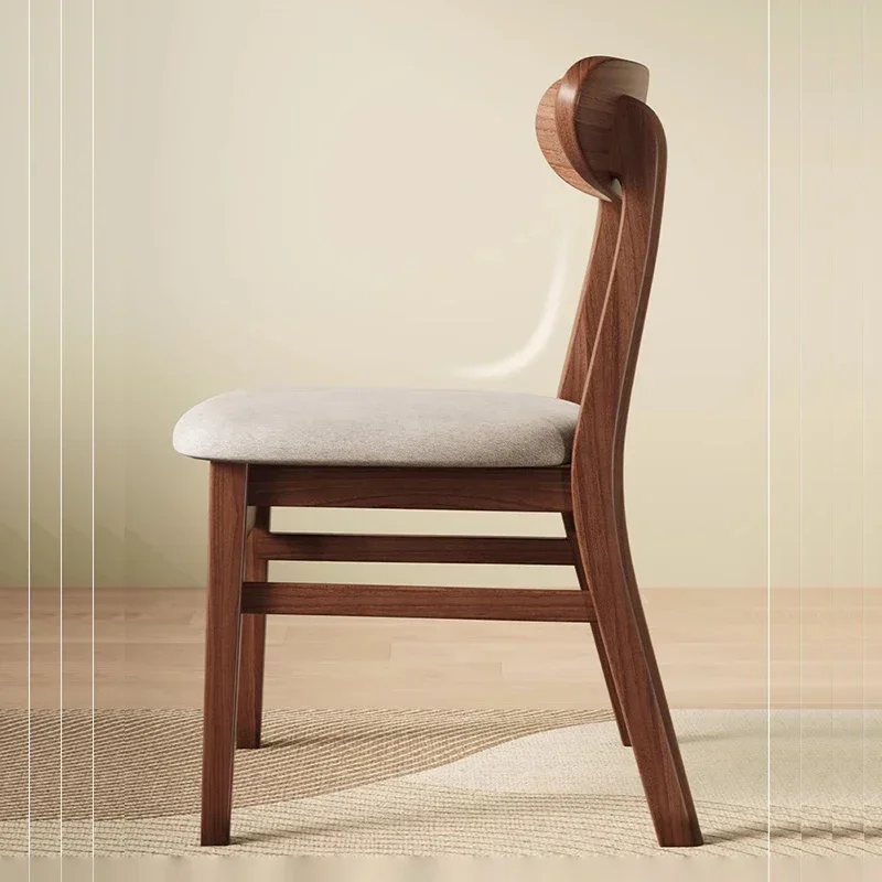 Nordic Solid Wood Dining Chair Modern Simple Coffee Shop Restaurant Dining Chair Bedroom Living Room Home Furniture Sillas FYDC