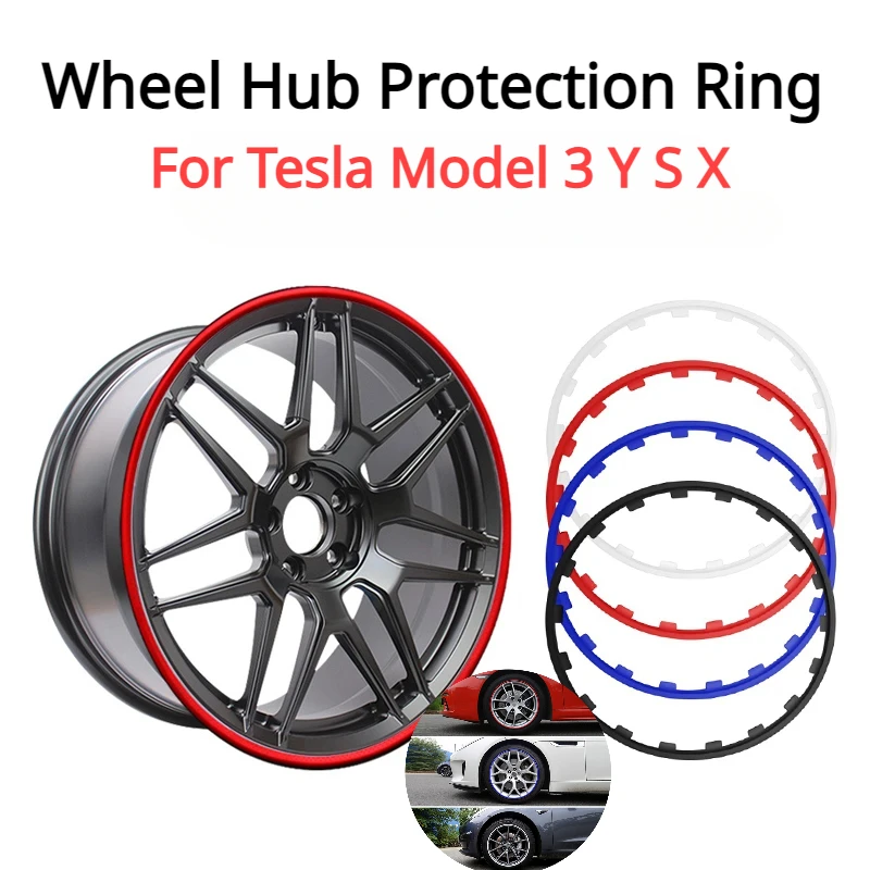 

Wheel Hub Protection Ring for Tesla Model 3 Y S X Car Rims Ring Protector Vehicle Wheel Rims Guard Strips 16/17/18/19/20/21inch