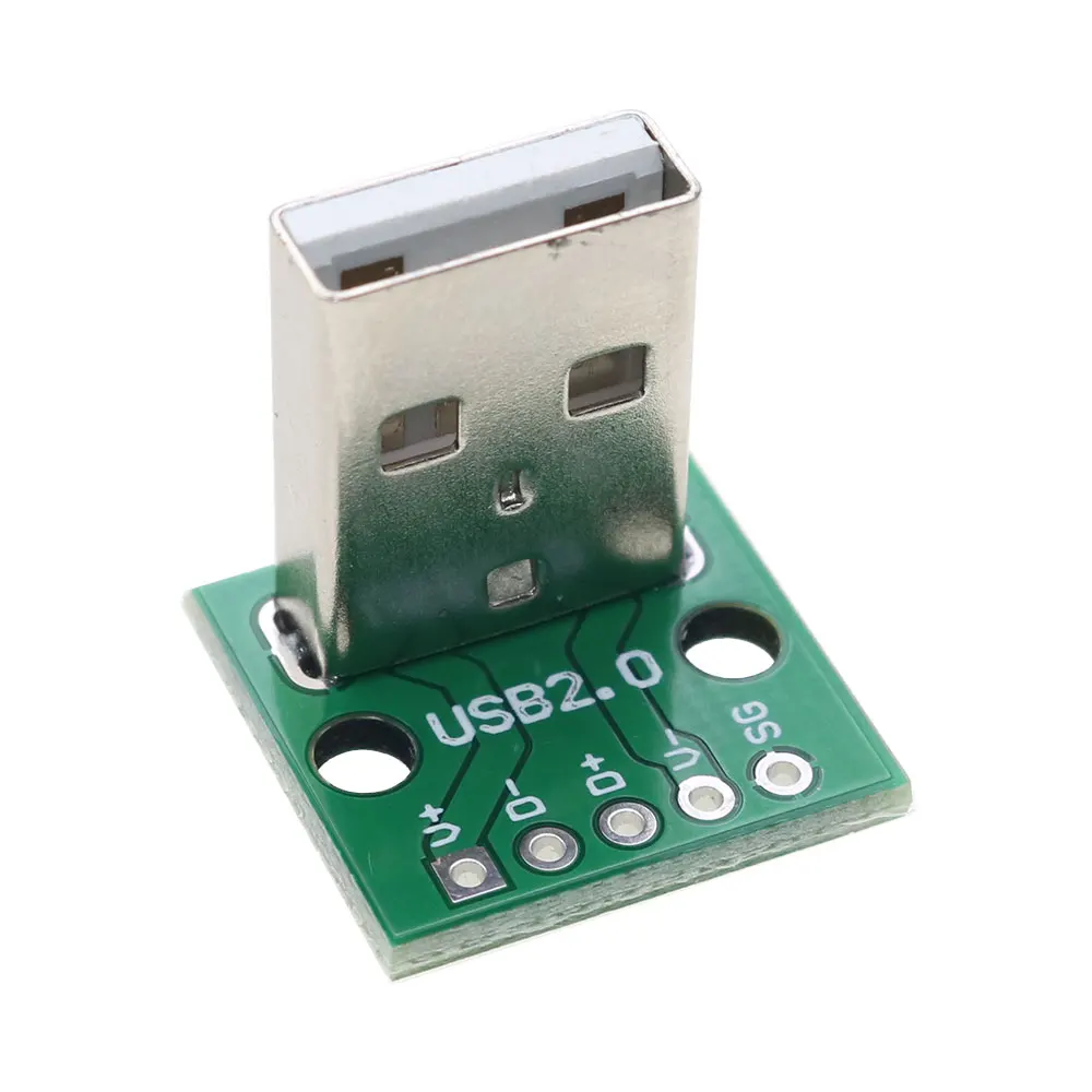 1PCS Type A 2.0/3.0 USB Male Female Screw Fixing Hole USB Head Welding Plate Vertical Welding Test Plate Test Board Connector