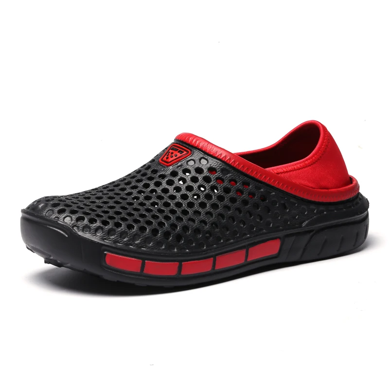 36-47 sandalias de verano para parejas, zuecos para jardín al aire libre para hombres, zapatos casuales con agujeros para hombres, zapatos de agua a la moda, zapatillas suaves cómodas para el hogar