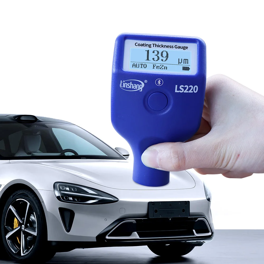 

LS220 Car Paint Detector Coating Thickness Meter Measuring Device Digital Coating Thickness Gauge Price Car Paint Tester