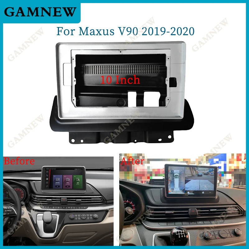 

10 Inch Car Frame Fascia Adapter Android Radio Audio Dash Fitting Panel Kit For Maxus V90 2019-2020