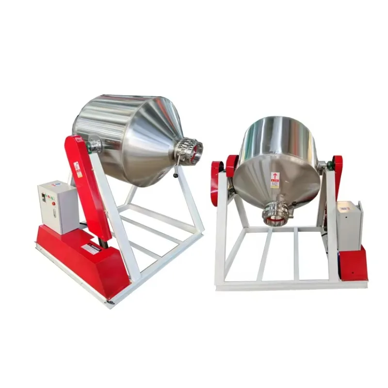 New Design Small Powder Mixing Machine Manual Rotary Drum Powder Mixer U Powder Mixing Machine