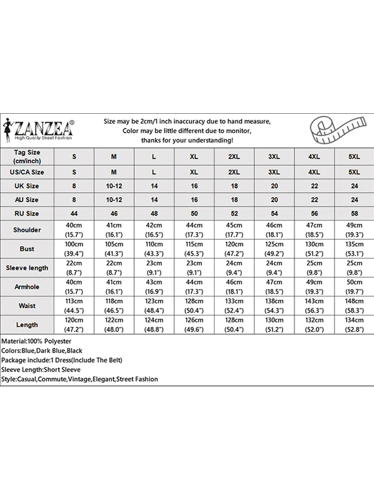 ZANZEA Women Casual Striped Dress Lace-Up Belt Sundress Summer 2025 Short Sleeve A-Line Midi Robe Lapel Neck Pockets Vestidos