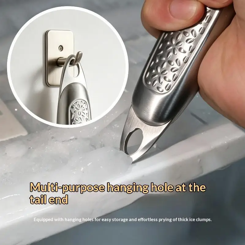 〔NN71〕Stainless Steel Freezer Refrigerator Deicer Ice Scraper Defrost Cleaning Shovel Household Removal Scoop