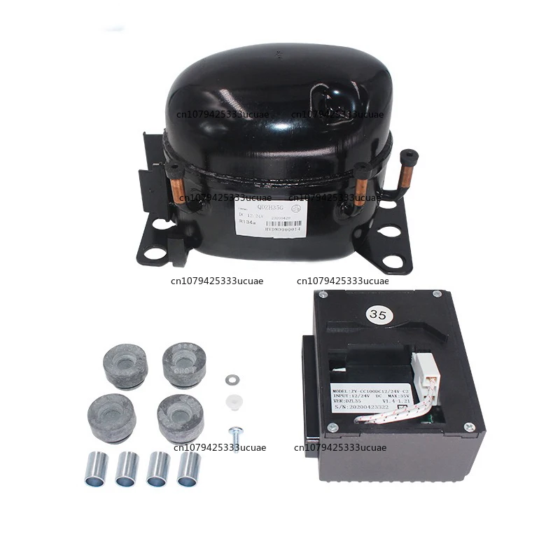 New Qdzh35G car refrigerator DC compressor, R134Ar600A, 12/24V DC