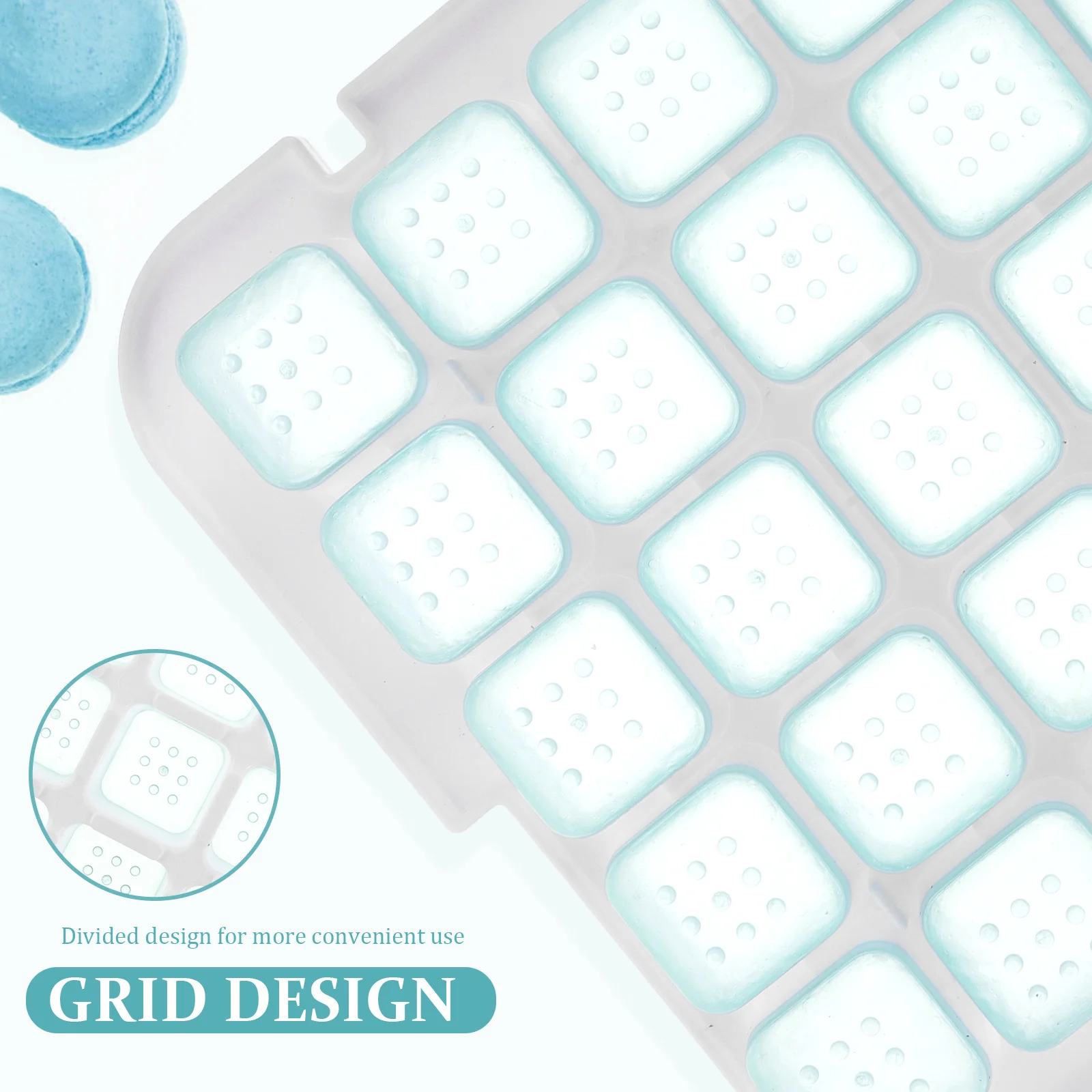 

1Set Ice Cube Box Convenient Mold with Lid for Home Kitchen Milk Shop Perfect for Parties and Picnics Ice Cube Tray