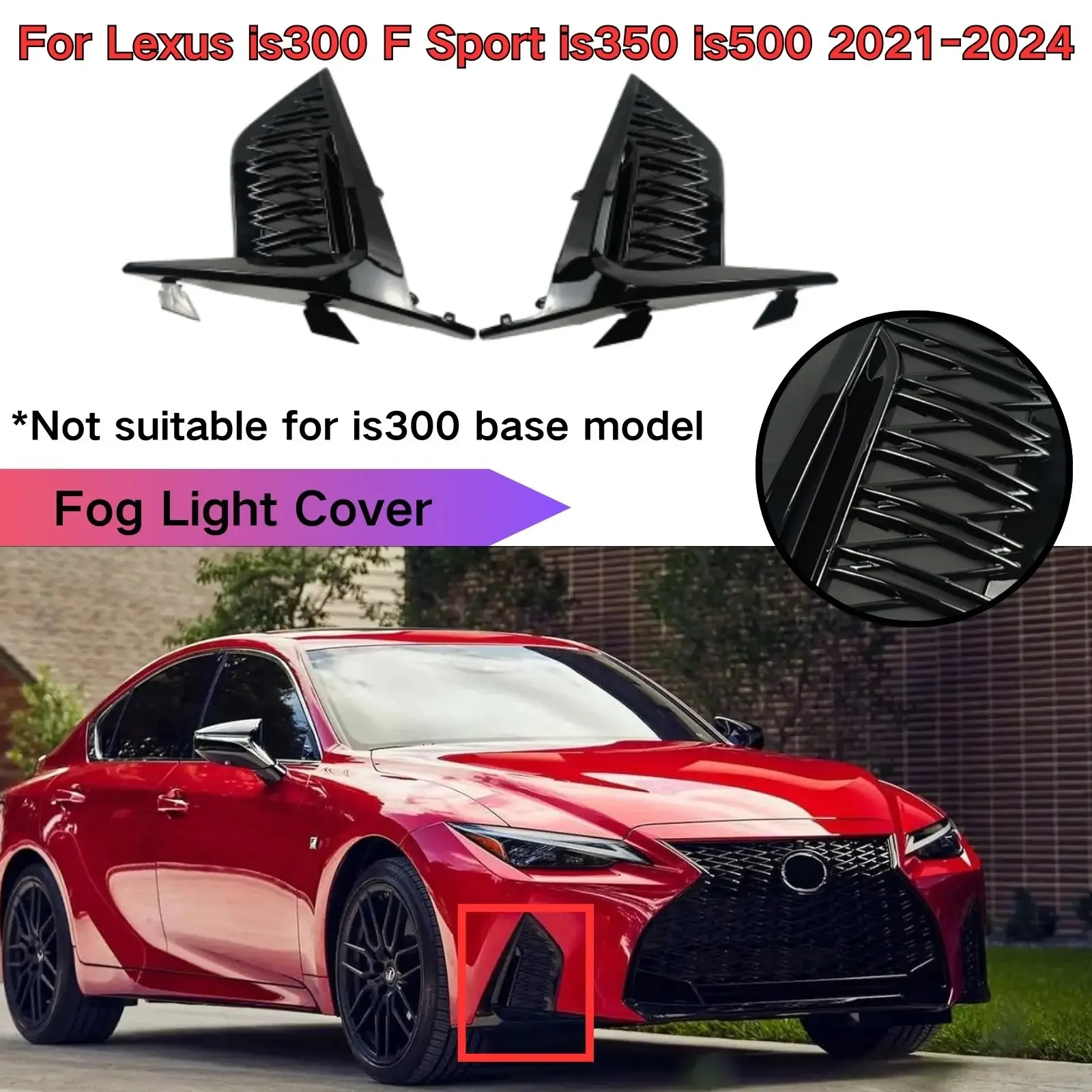 

Для Lexus Is300 F Sport Is350 Is500 2021-2024 Решетка передних противотуманных фар 53106-53010 53105-53010 Автомобильные аксессуары Комплект кузова левый и правый