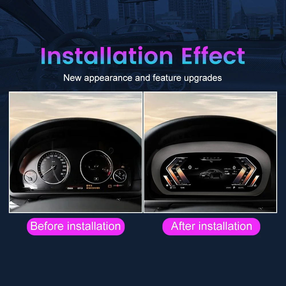 For BMW 3 Series E90 E91 E92 E93 2005-2012 11" Car LCD Digital Dashboard Cluster Instrument Panel Speedometer Virtual Cockpit - Image 2