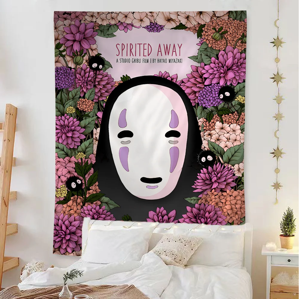 

A-Away S-SpiritedS Cartoon Tapestry Wall Hanging Decoration Household Home Decor