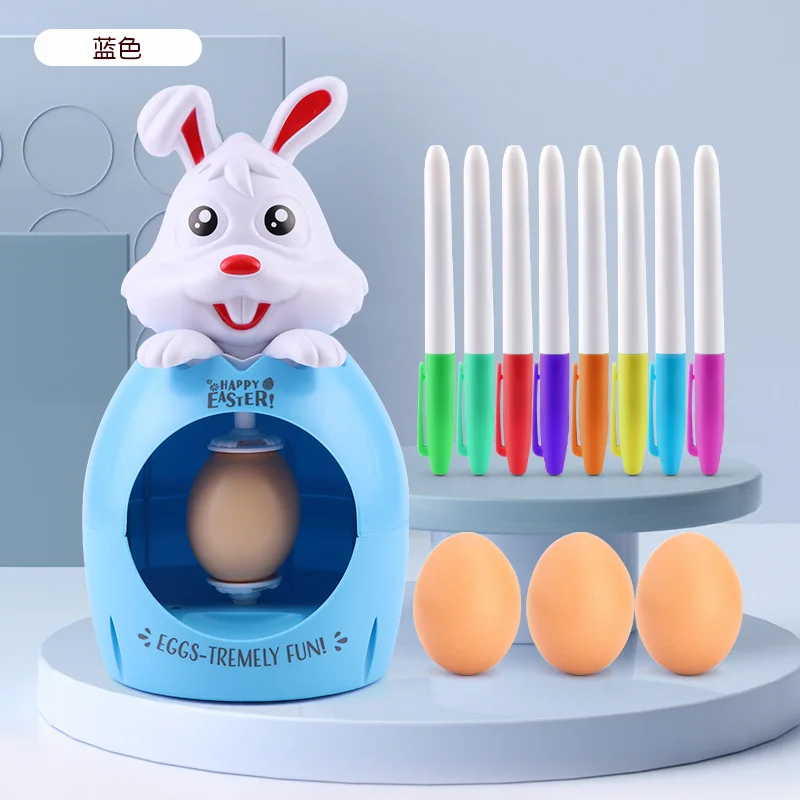 Easter Egg Decorator Electric Diy Painting Kit Graffiti Spinner Toy Bunny Design Decorative Ball Arts Crafts For Kids Party Gift view 4