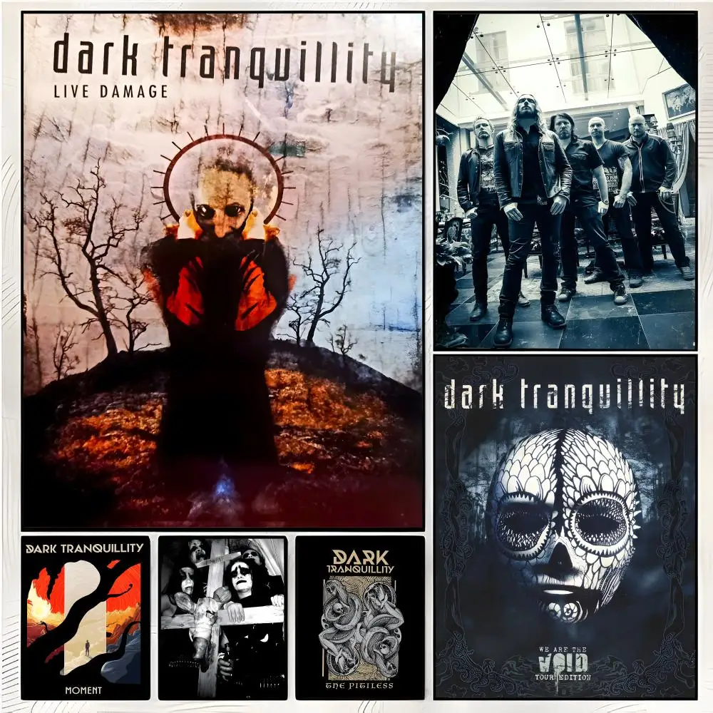 Affiche imprimée de groupe de death metal D-Dark Tranquillity, affiche décorative de qualité supérieure pour la maison, le pub, l'intérieur, l'art décoratif et la décoration de la maison